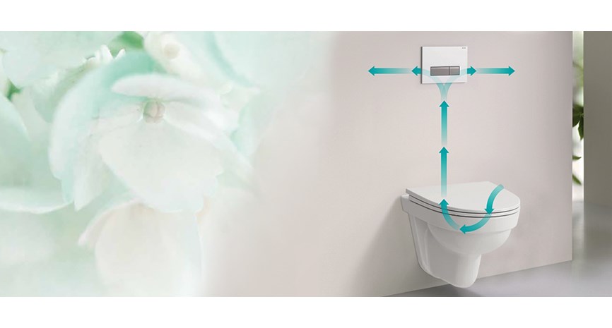 Geberit DuoFresh luktfritt toalett på bad