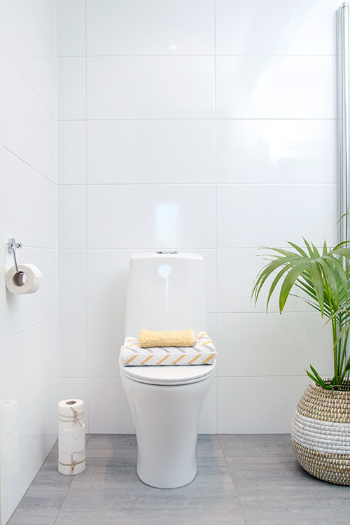 Porsgrund Seven D toalett - bad pusset opp av Werner Barth