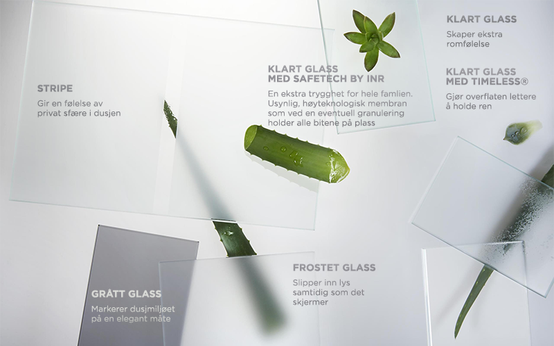 INR LINC glass dusjhjørne hos Bademiljø