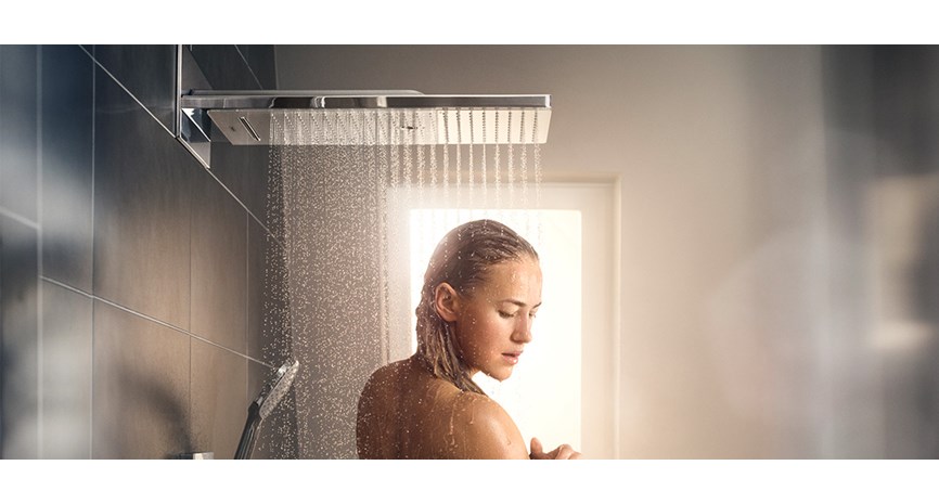 Rainmaker Select takdusj fra Hansgrohe hos Bademiljø