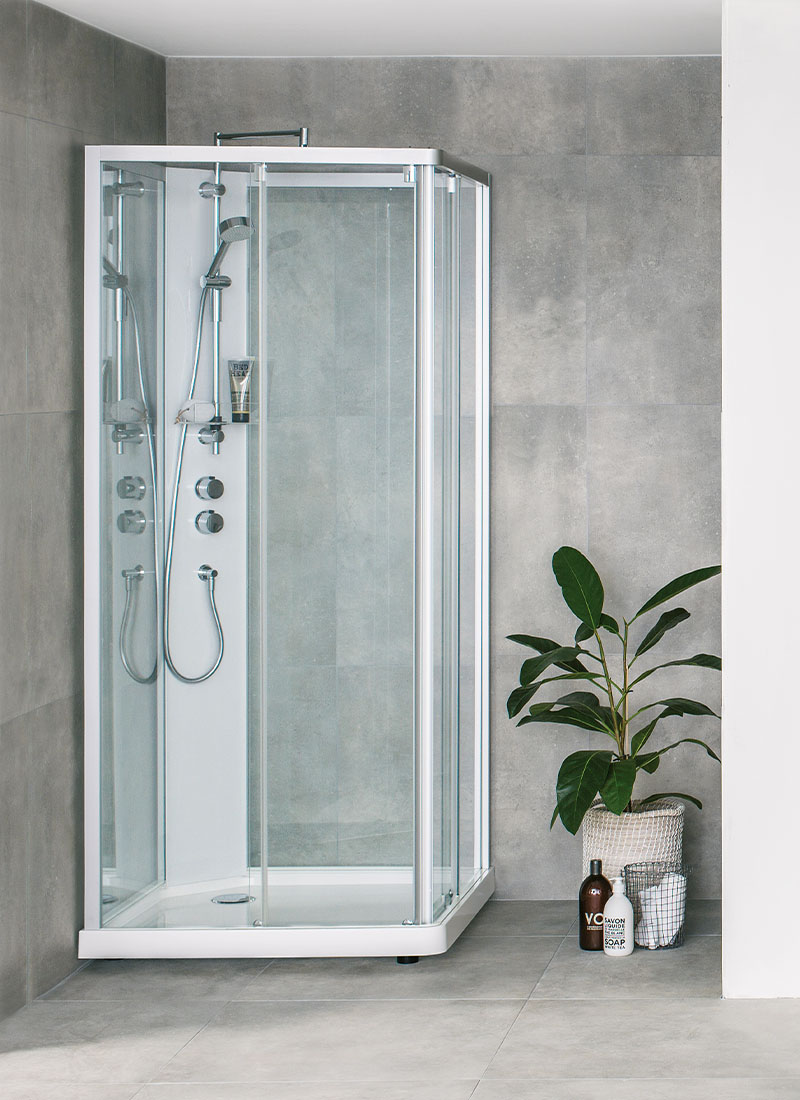 Porsgrund Bad Showerama 10-5 Comfort dusjkabinett i firkantet form