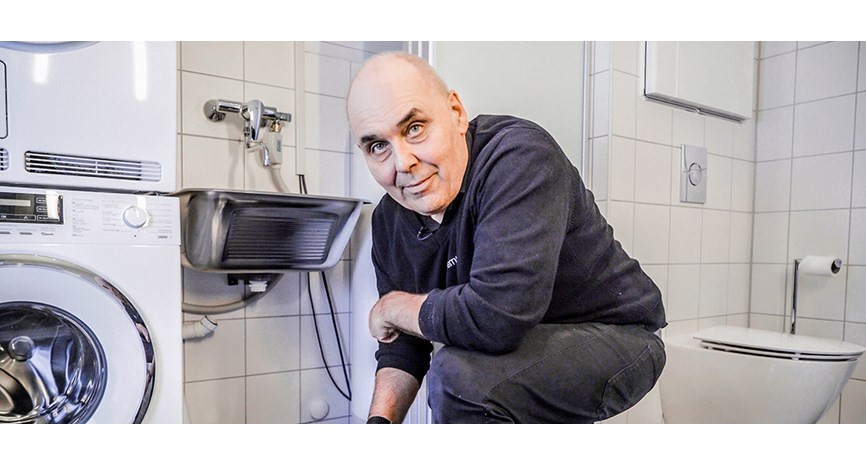 Sjekk av baderom på visning